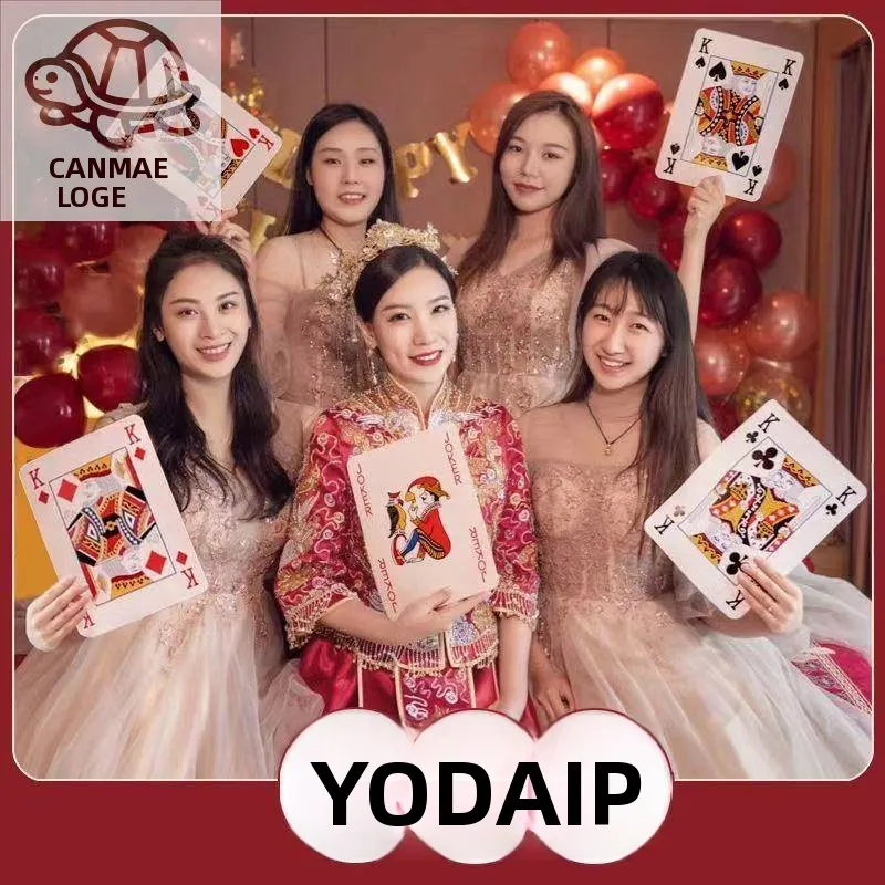 結婚祝い用大型ポーカーカード、新郎ピックアップやドゥ・ディ・チャンゲーム用の特大トランプ、ブランド名：ザン・ザン・グオ