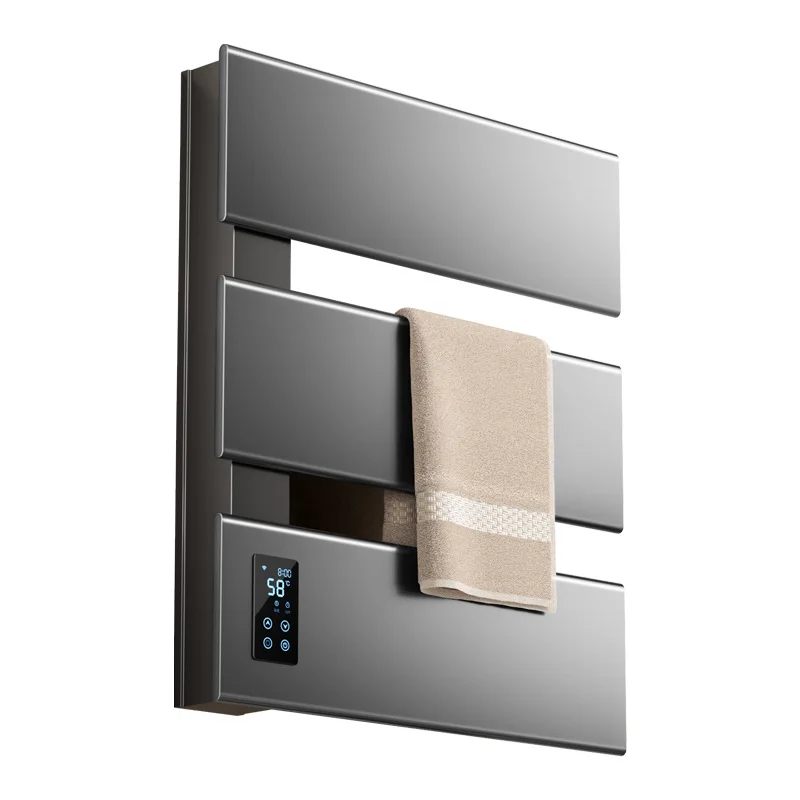 Electric towel rack, bathroom, household regular heating, drying, sterilization, bathroom light and dark bath towel rack