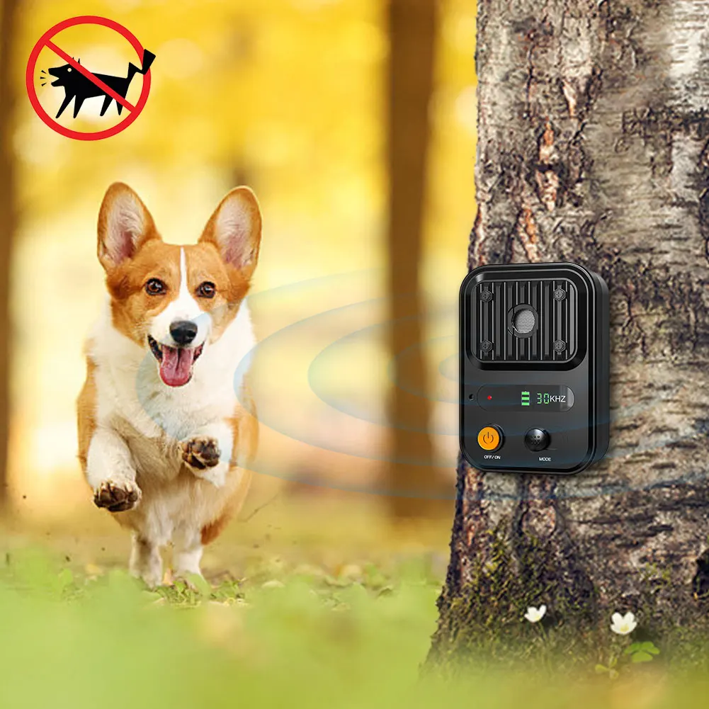 Anti Barking Device with 3 Levels Dog Bark Deterrent Devices Rechargeable Barking Control Devices Ultrasonic Safe for Dogs