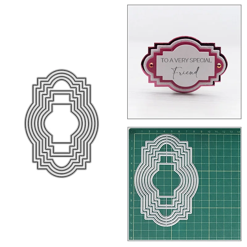 Matrices de découpe en métal à cadre de forme libre, pour bricolage, Album Scrapbook, carte en papier, décoration artisanale, gaufrage, nouveaux matrices 2021