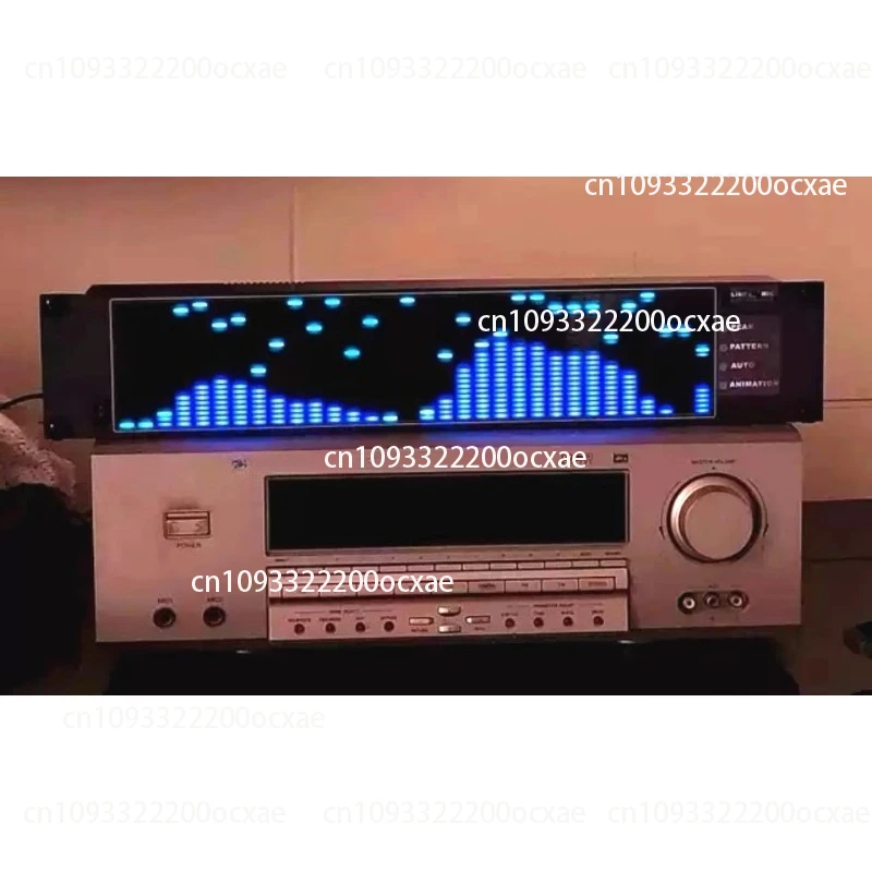 2U 3U Rack RGB Musik Spektrum Fernbedienung Sprachsteuerung Line Control Animation Uhr Vollfarbe LED128X32