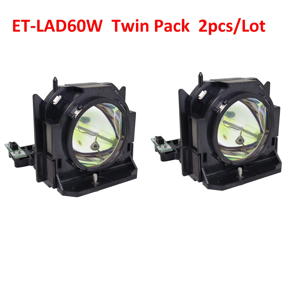 

ET-LAD60W /twin pack 2pcs/Lot Original Projector Lamp for Panasonic PT-DZ570U PT-DW6300US PT-DZ6700U PT-DW6300 PT-DZ6700