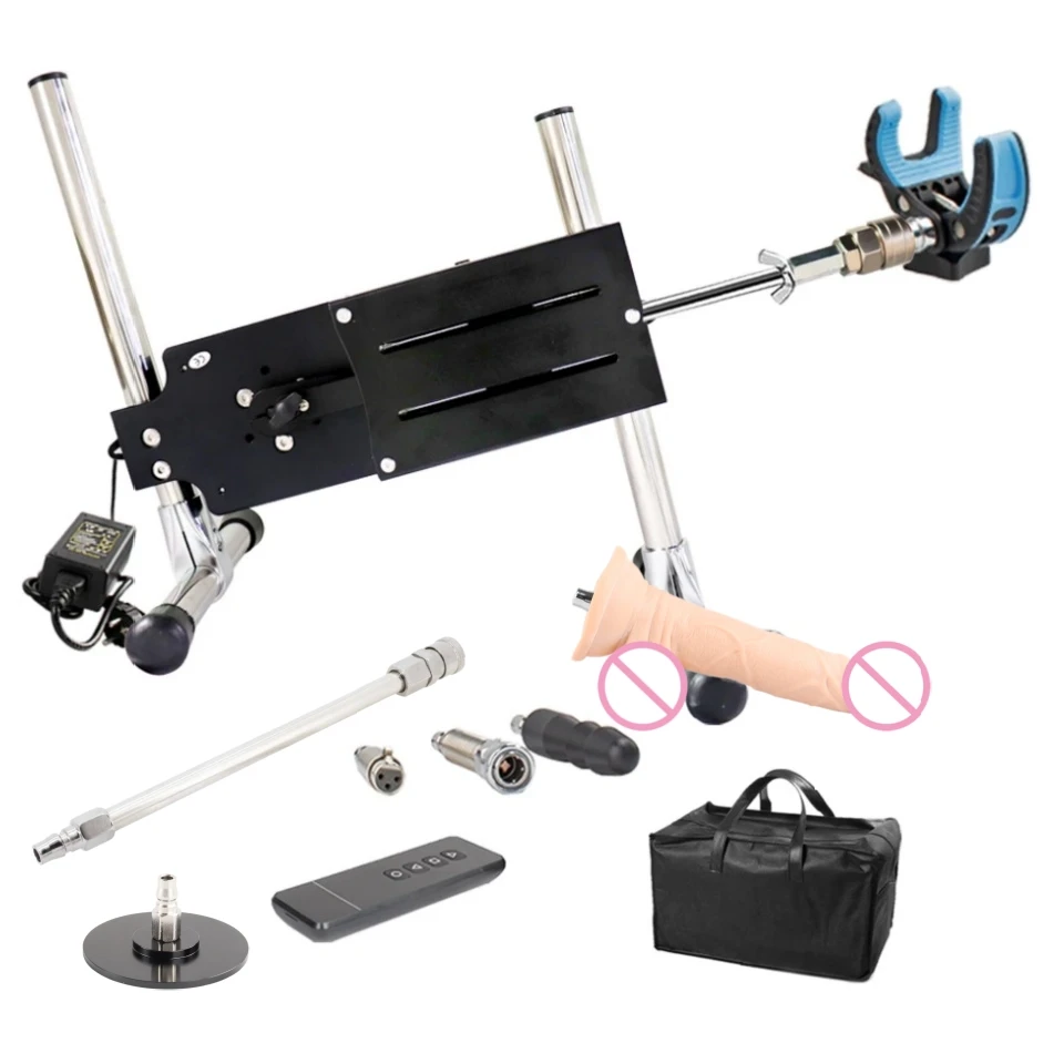 FREDORCH Skin-Safe Sex Machine Wireless Control with Vacuum Lock Dildo Accessories Male Female Vibrator Masturbation Sex Toys