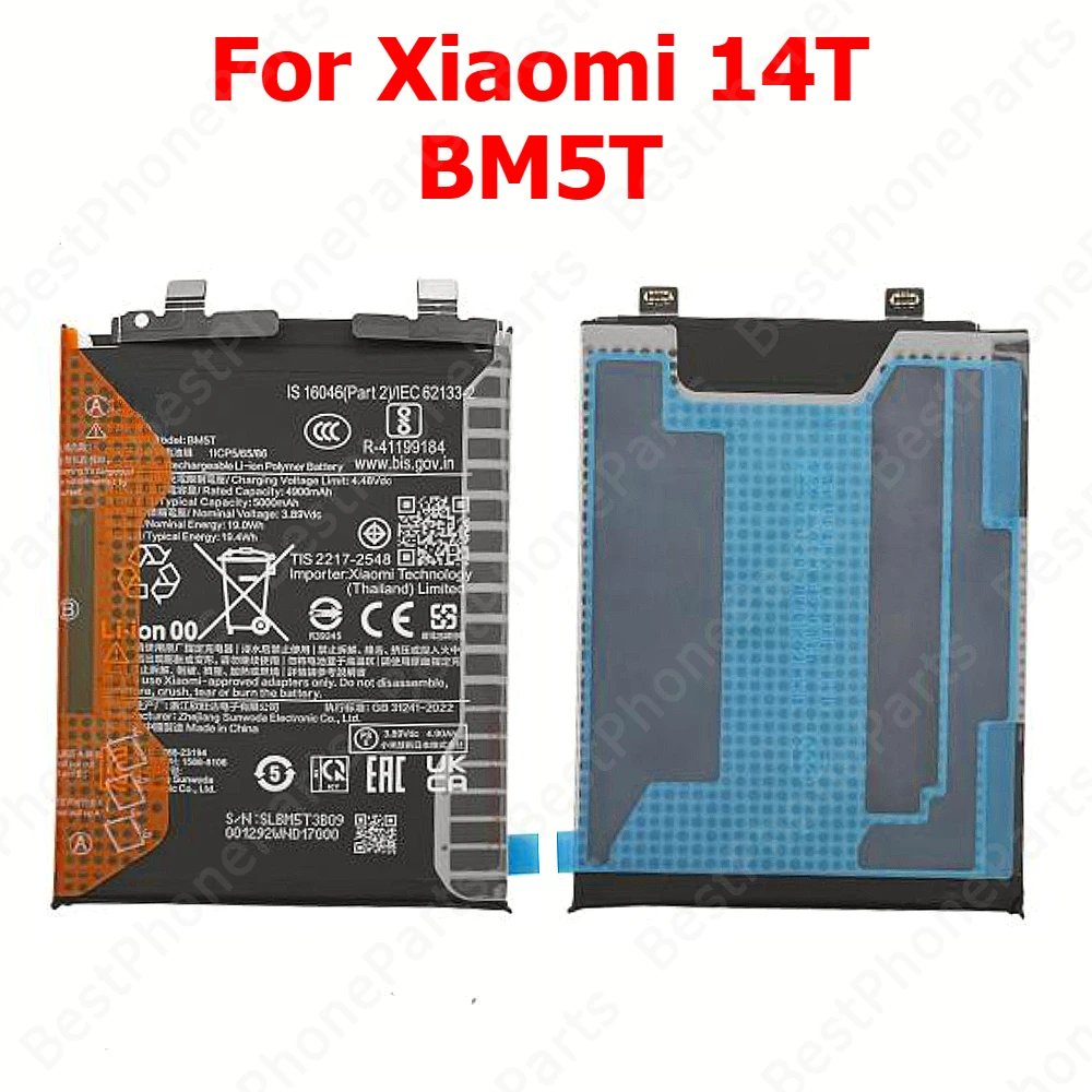 Battery For Xiaomi Mi 14 14T Pro BP4Q BP4R BM5T BM5W Cellphone