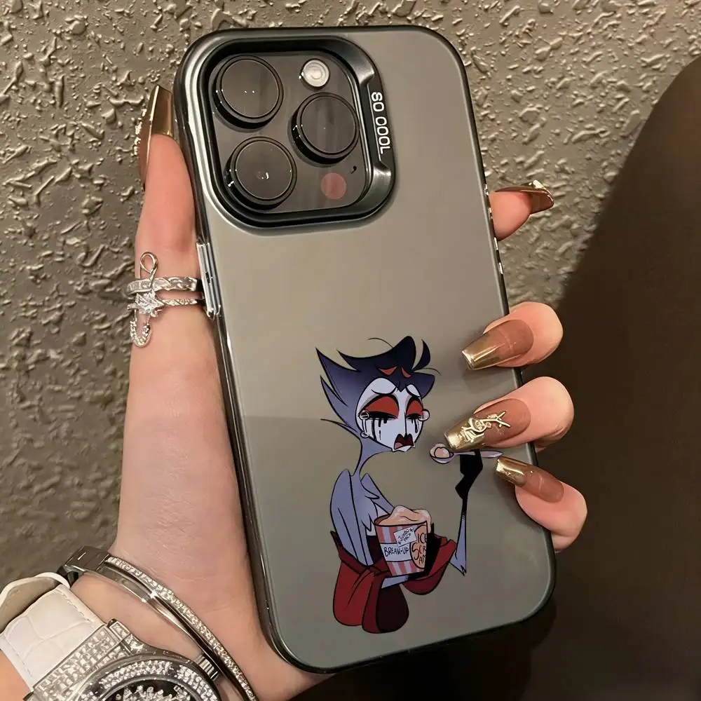 H-Helluva Boss--s classic anime Phone Case For iPhone17,16,15,14,13,12,11 Plus,Pro Max,XS,Colorful Silver Phone case Funda Cover