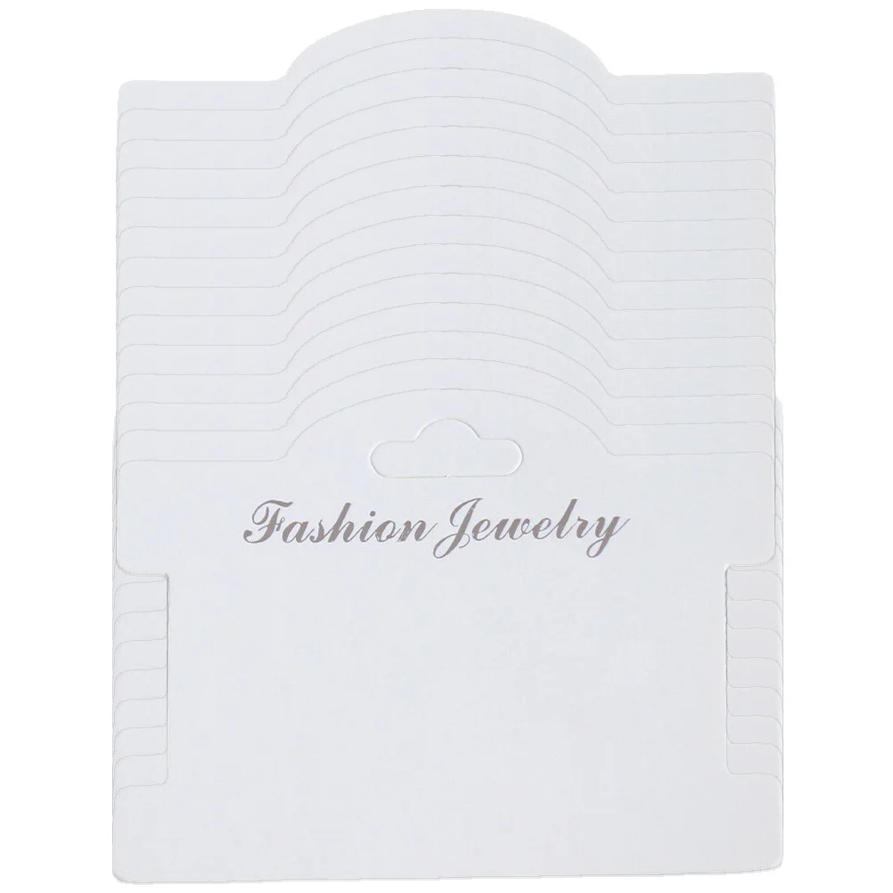 

100Pcs Necklace Bracelet Display Cards Blank Jewelry Packaging Small Business Supplies Bracelet Display Cards Necklace Packaging