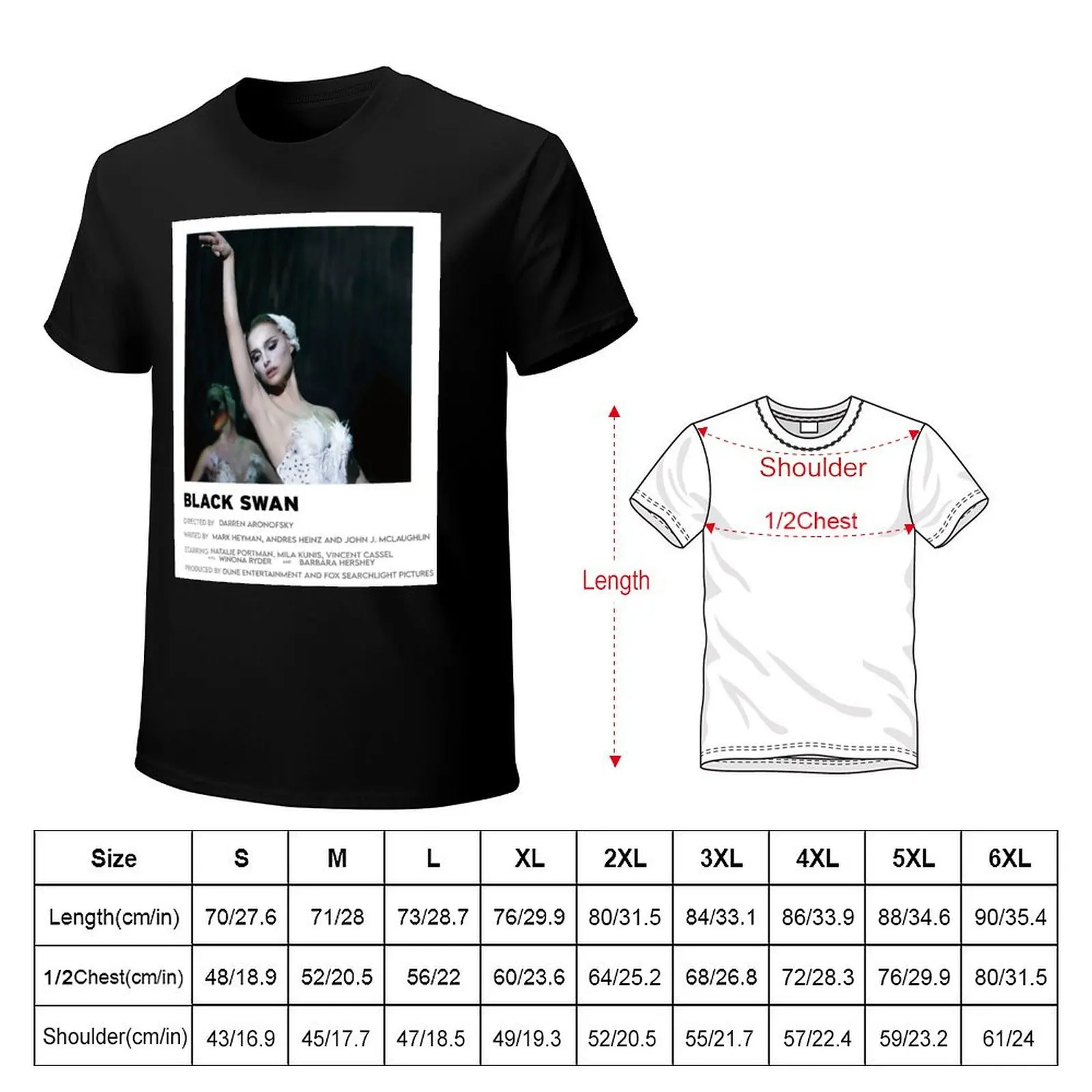 Black Swan Minimalist Poster T-Shirt t shirts for man graphic funny T-Shirt