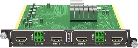 2026 4K 60Hz HDMI Output Card 4 Port (1-Card 4-Port) for MT-VIKI Modular Matrix Switcher W/Audio Output