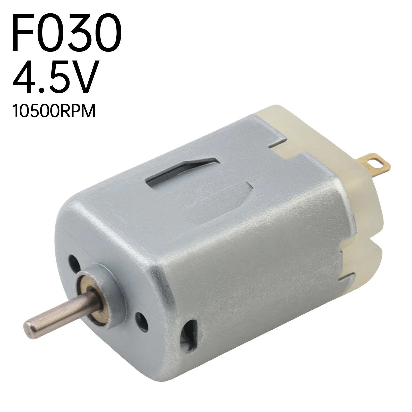 F030 DC Motor 4.5V 10500RPM Mini Motor High Speed Micro Motor for Fan / Massager Brushed DC Motors & Parts