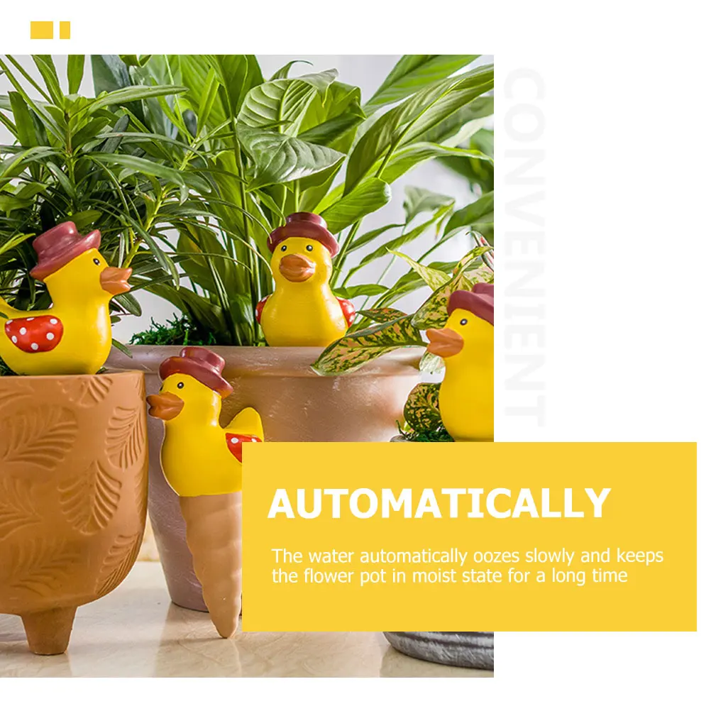 

4Pcs Cute Auto Watering Spikes Ceramic Self-Watering Tools for Indoor Plants Bonsai Frog Shape Watering Spike