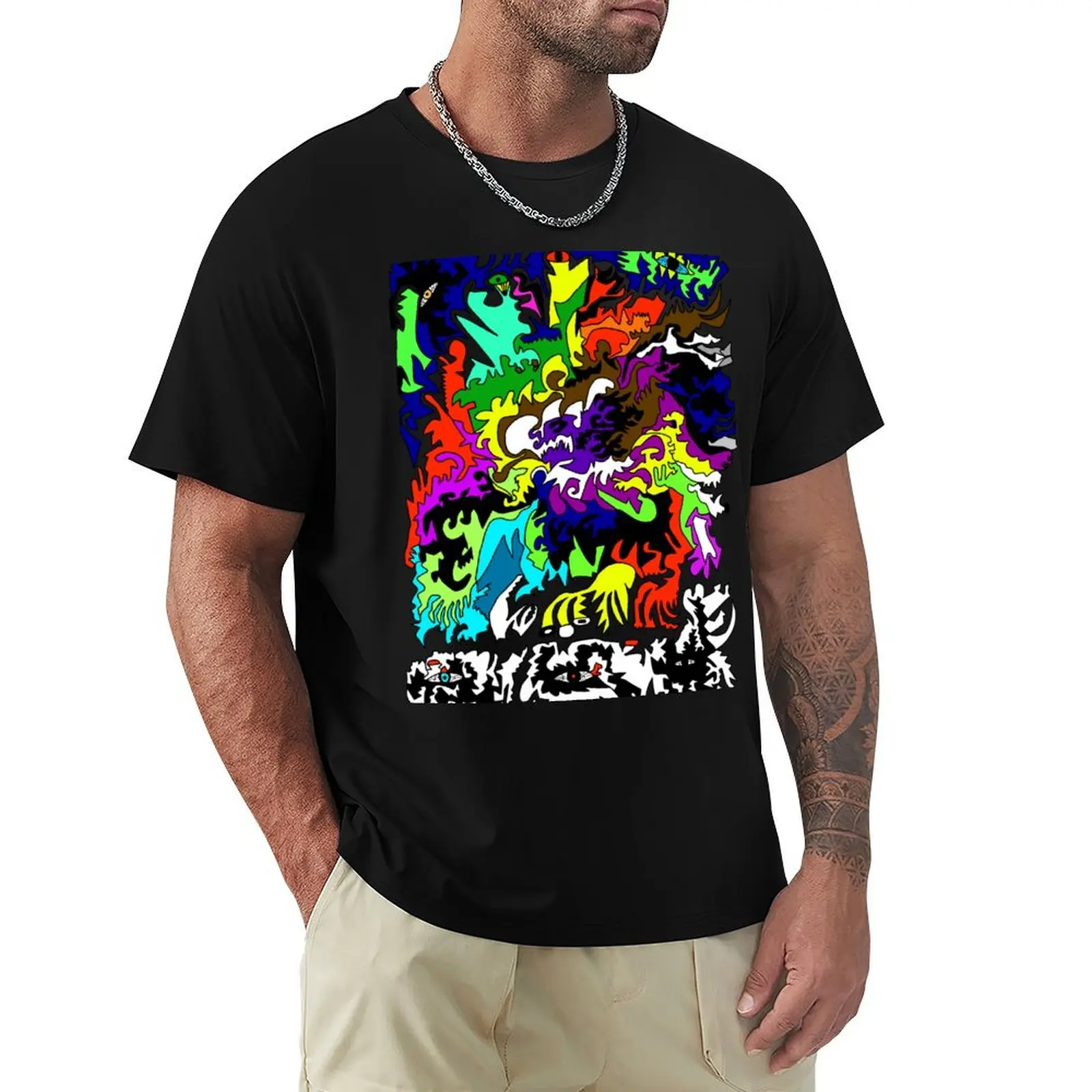 Creatures T-Shirt Vintage Style Printed Top