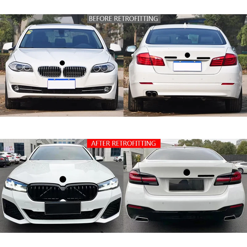 F10/18 2009-2016 New for 5 Series Car Modification Upgrade Front/Rear Bumper Fog Light Bolt-On Universal Fitment Body Kit