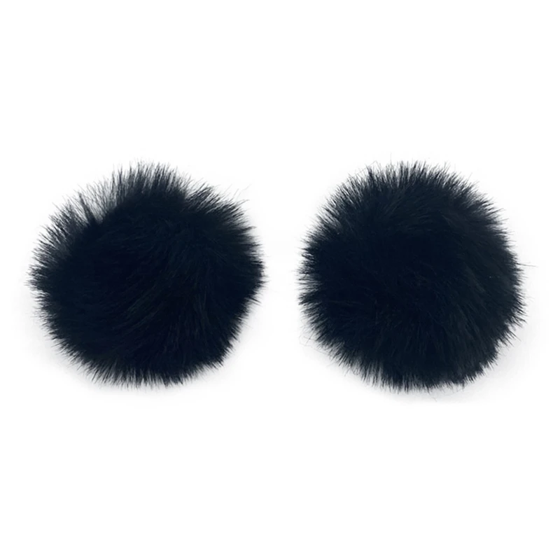 ไมโครโฟนแบบหนีบเสื้อ Furry Windscreen Furs Windshield Wind Muff สำหรับ MIC