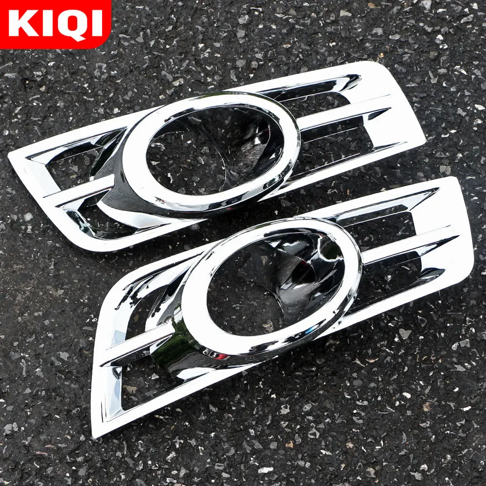 KIQI Car Front Fog Lamp Trim Fog Lights Covered Covers Sticker for Chevrolet Cruze 2009 -2015 Car Styling Accessories