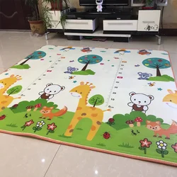 0.5cm Thick Double-Side Cartoon Baby Game Play Mat 200x180cm Newborn Crawling Pad Foam Carpets Kids Puzzle Educational Toy