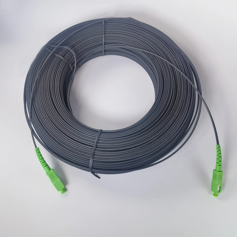 SC/APC-SC/APC Outdoor Drop Fiber Optic Cable 20M/30M/40M FTTH Single Mode Single Optical Fiber Connectors