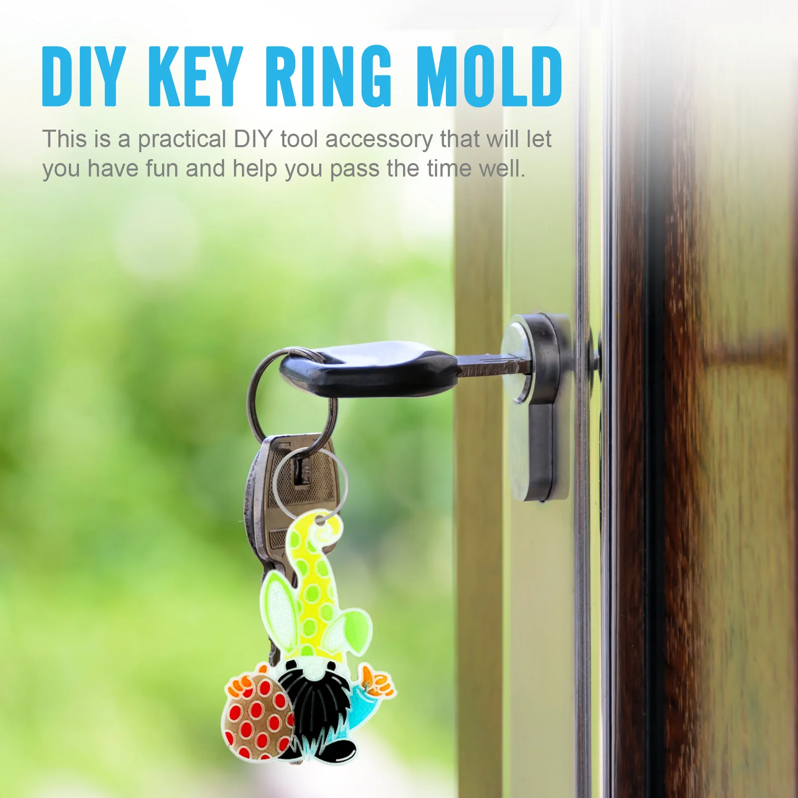 

3Pcs Pendant DIY Mold Silicone Key Ring Making No Face Character Keychain Craft Mould for Handmade Jewelry Accessory