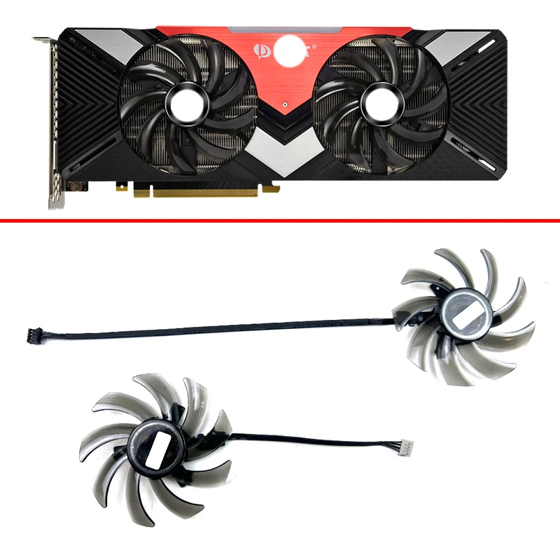 

NEW Cooling Fan 85MM 4PIN GA91S2U FDC10H12S9-C For PNY Palit GTX1660 Ti Super RTX2080 2060 2070 Dual