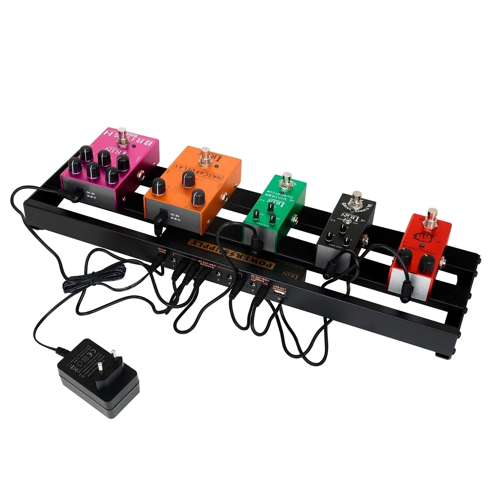 IRIN PR‑01 Guitar Effect Pedal Power Board Aluminum Alloy Pedal Board With Carry Bag Professional Guitar Instrument Accessory