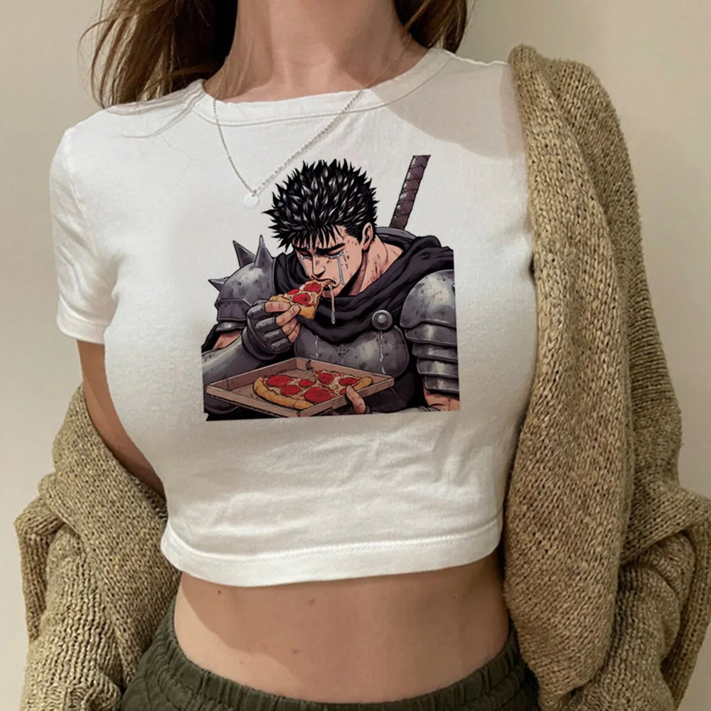 Berserk crop top Grunge coqueta 2000s Estética y2k ropa de verano para adolescentes