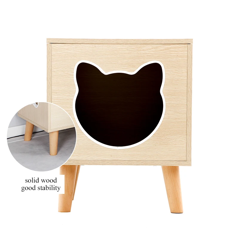 

Factory Direct Luxury Cat Cage Pet Indoor Wooden House Kennel Dog Cat House