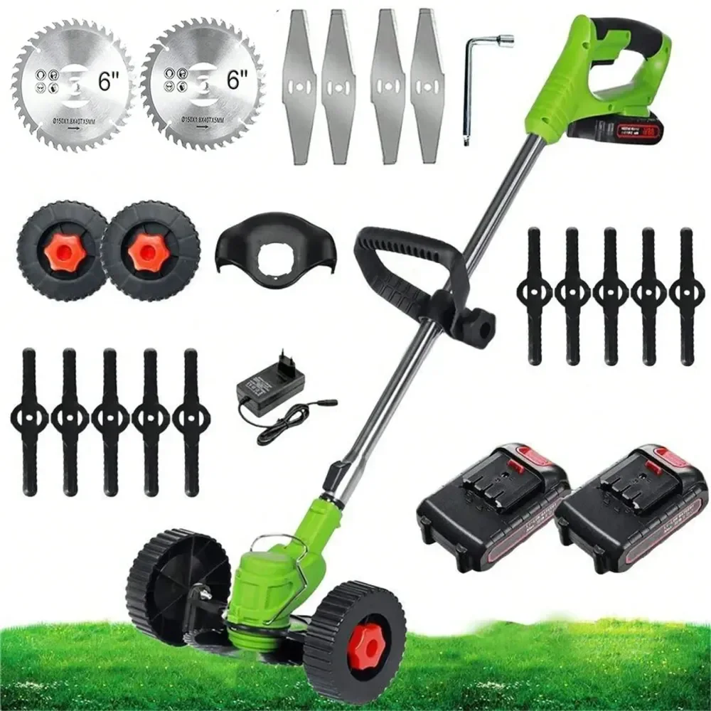 

Weeds Eater Electric Brush Cutter Lawn Edger Grass String Trimmer 21V 650W Cordless Weedwacker Lawn Grass Edger Adjustable Hand