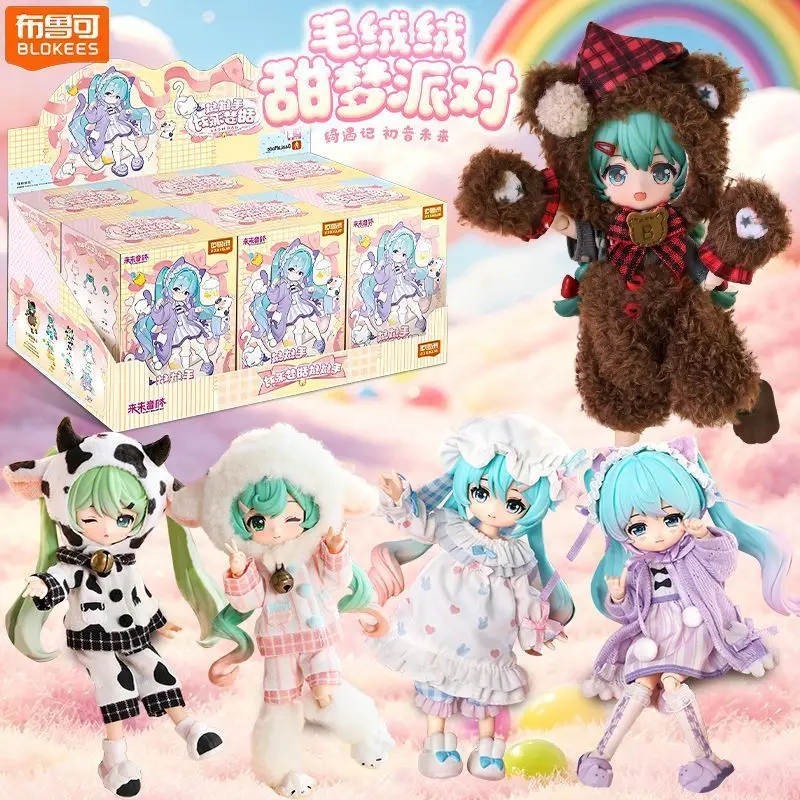 Blokees Daalamode Hatsune Miku V2 Fluffy Sweet Dream Party Bjd Blind Box Anime-Figuren Modellbausätze Sammlung Dekoration Spielzeug Geschenk