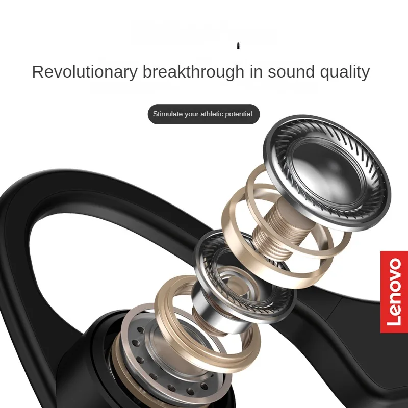 2021レノボX4骨伝導bluetoothイヤホンスポーツランニングIPX5防水ワイヤレスヘッドフォン150 2000mahのロングスタンバイヘッドセット