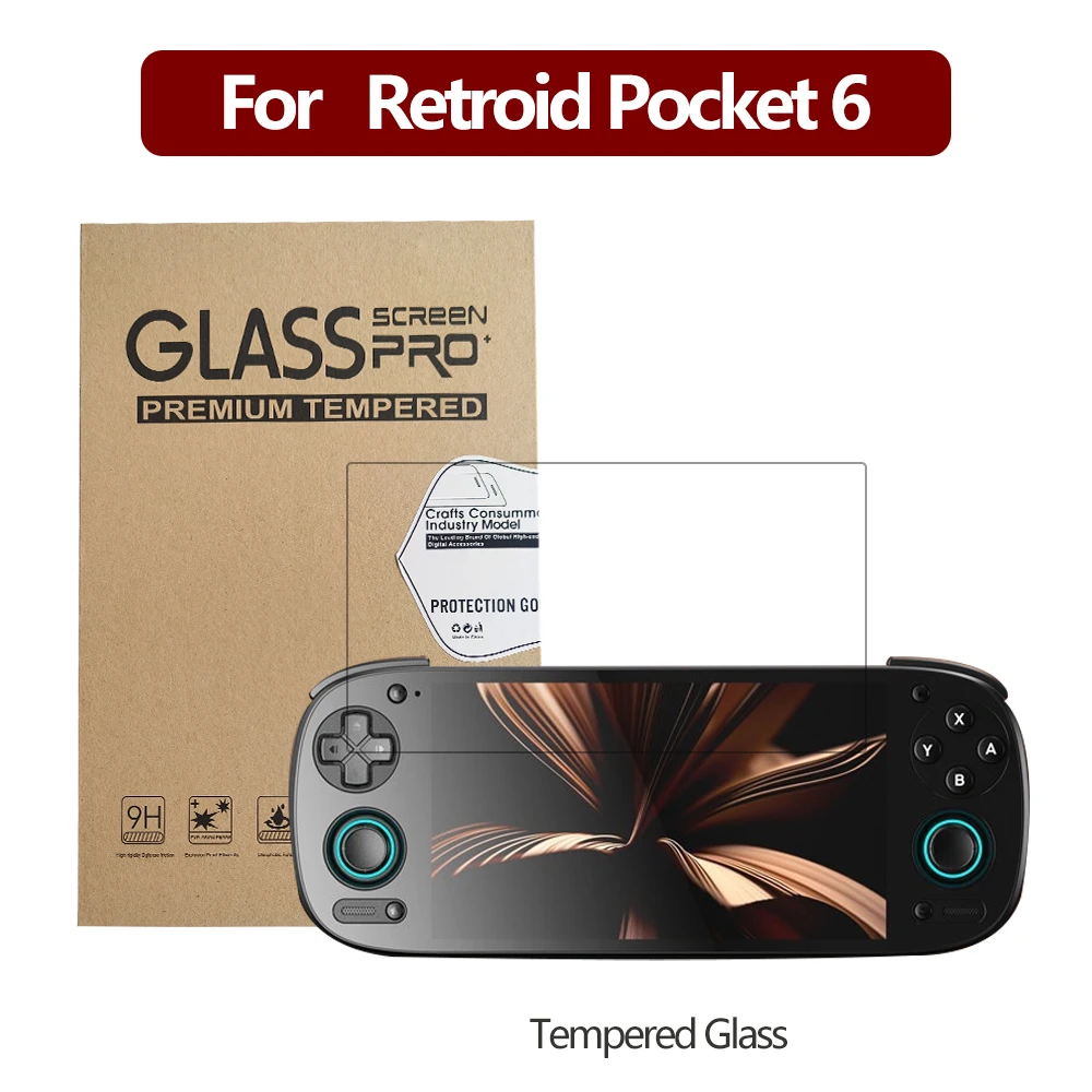 9H Hardness Tempered Glass Screen Protector for Retroid Pock