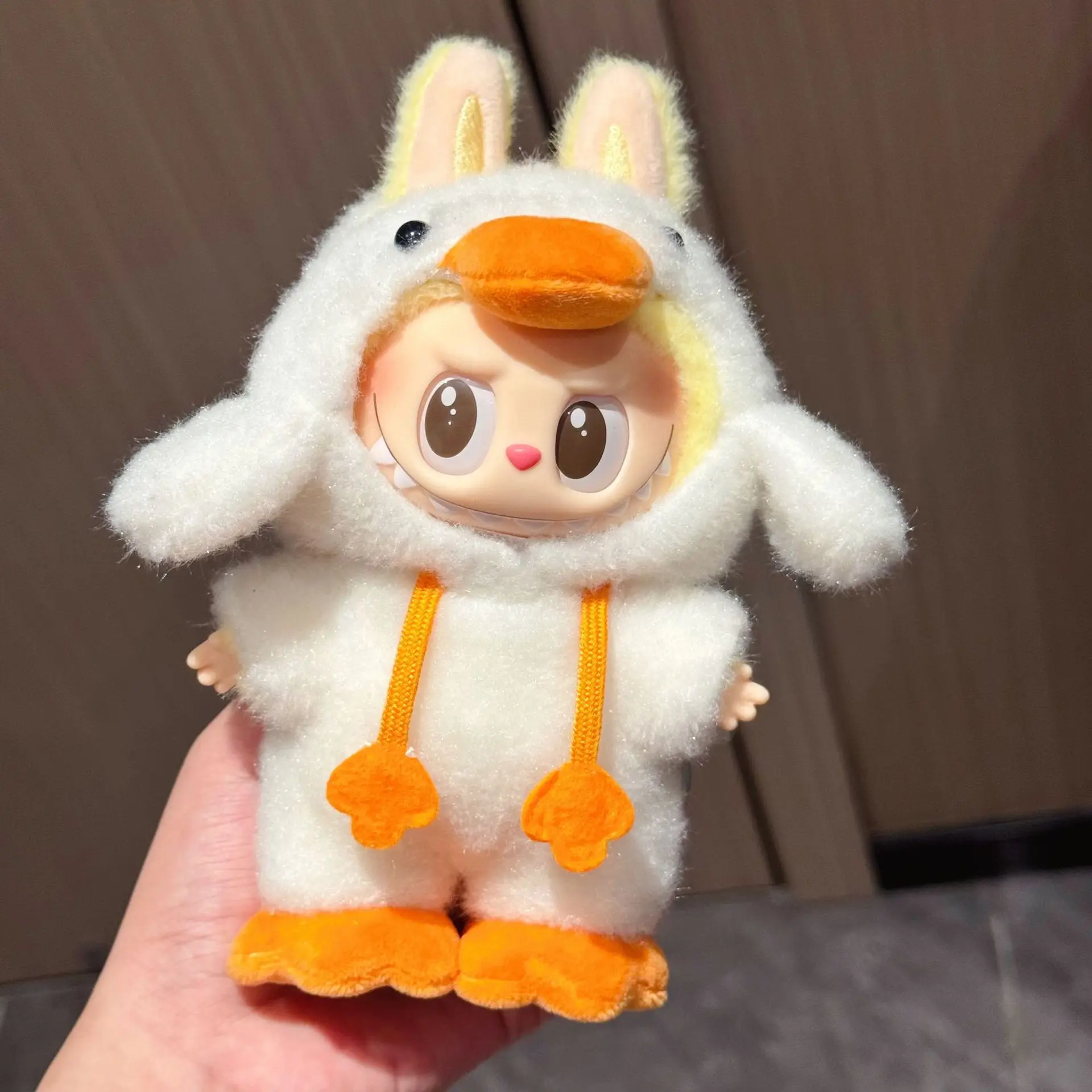 For Labubu Plush Duck The Monsters Forest Fairy Tale Series Clothes Cute Original Custom Hook Weaving Clothes Doll Accessories