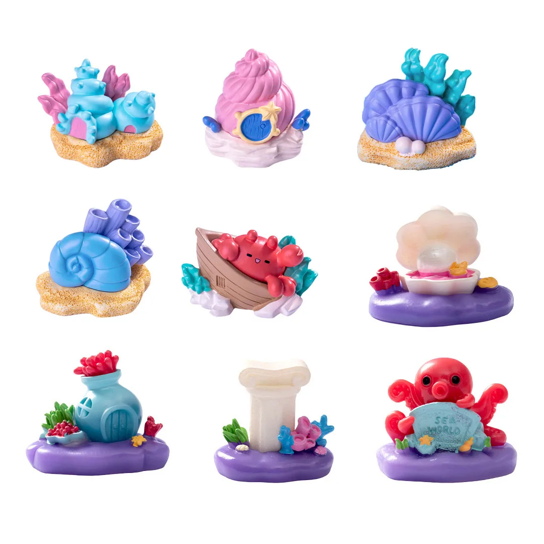 Ozeanhaus Aquarium Dekoration PVC Handwerk Miniaturfigur Winzig für Bonsai Microlandscape Fairy Garden Decor