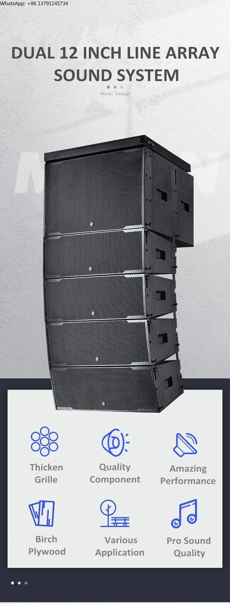 

Double 12 Inch Line Array Speaker And Double 18 Inch Subwoofer Concert Speakers Outdoor Sound System Professional