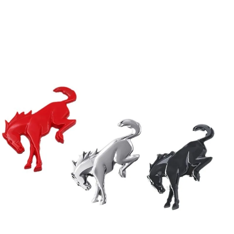 1 unidad Nuevo Emblema 3D ABS de Caballo para Coche, Adhesivo para Ford Bronco, Logotipo para Modificación Exterior, Letras para Portón Trasero, Piezas de Animales