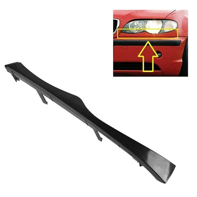 For BMW E46 330I 330Xi 325I 325Xi 2001-2005 Car Front Under Headlight Molding Cover Trim 51137043409 51137043410