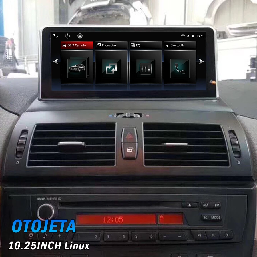 10.25inch Carplay Android Auto Screen For BMW X3 E83 2003-2010 Car Video Vi Link Recorder Multimedia Carplay Linux System Lhd