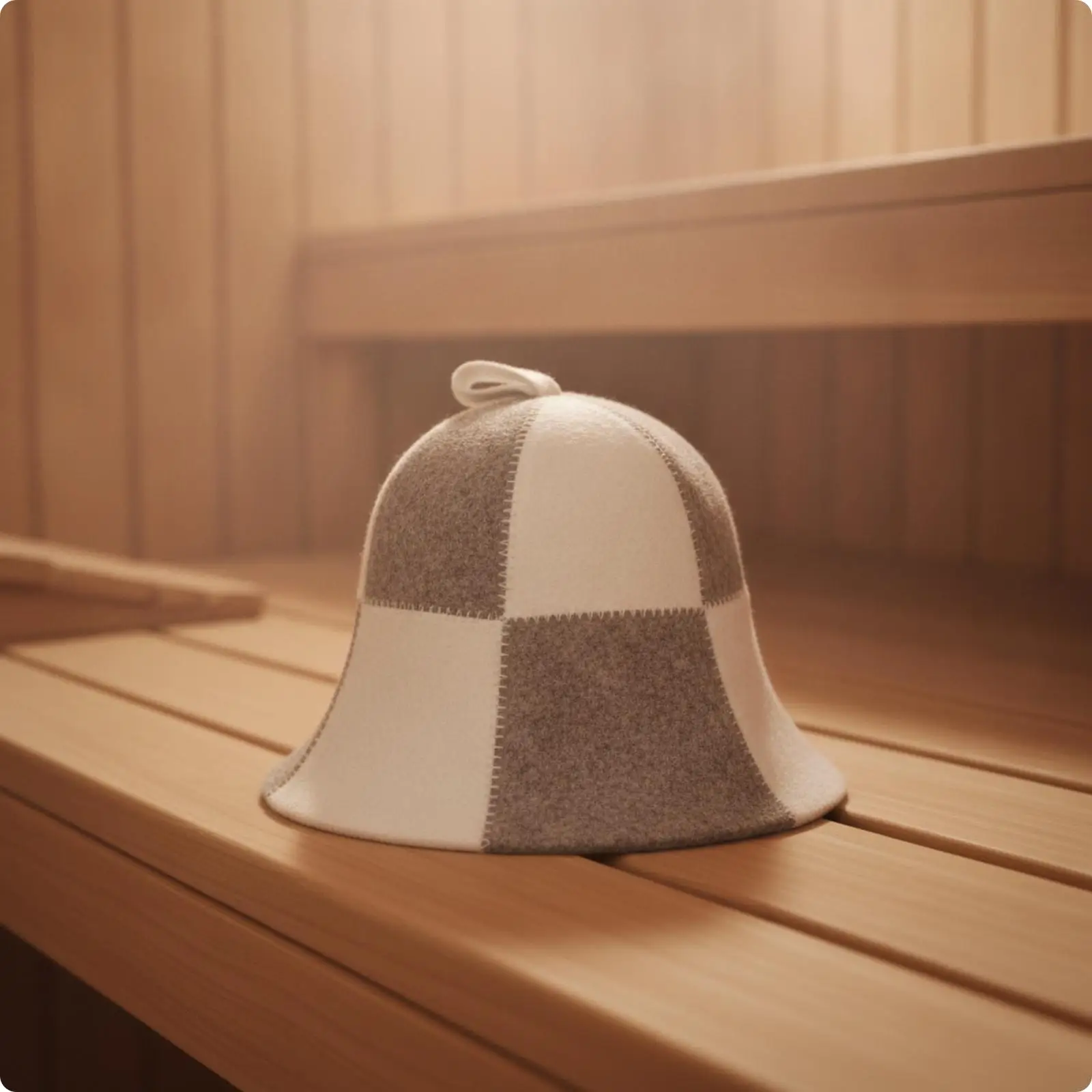 Steam Sauna Accessories Polyester Bath Hat with Brim for Face Neck Shade
