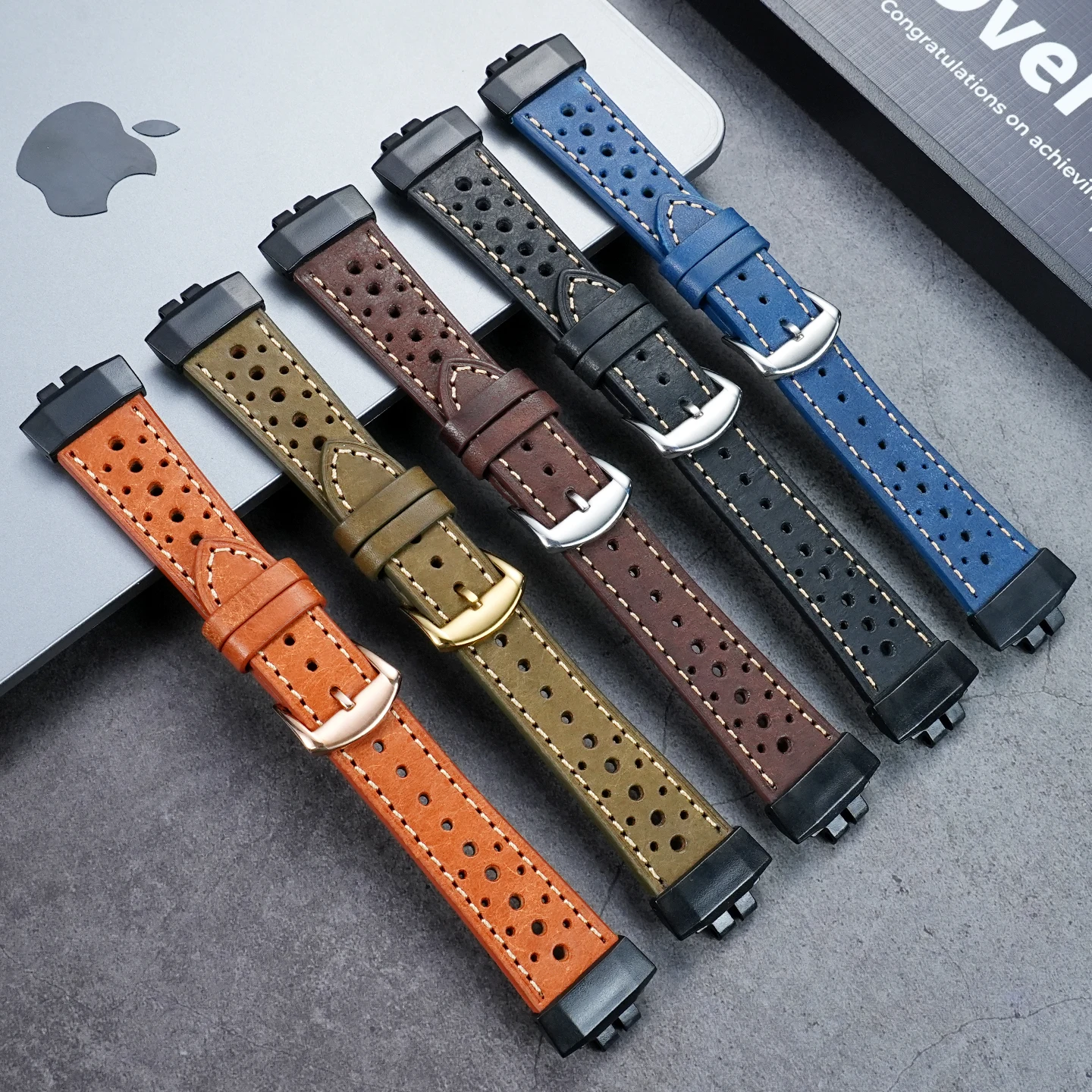 GBD-200 تعديل حزام ساعة جلدية ل كاسيو G-SHOCK GBD-200SM-1A5/6/UU-1/9 جلد البقر حزام الرجال سوار مقاوم للماء حزام الساعات