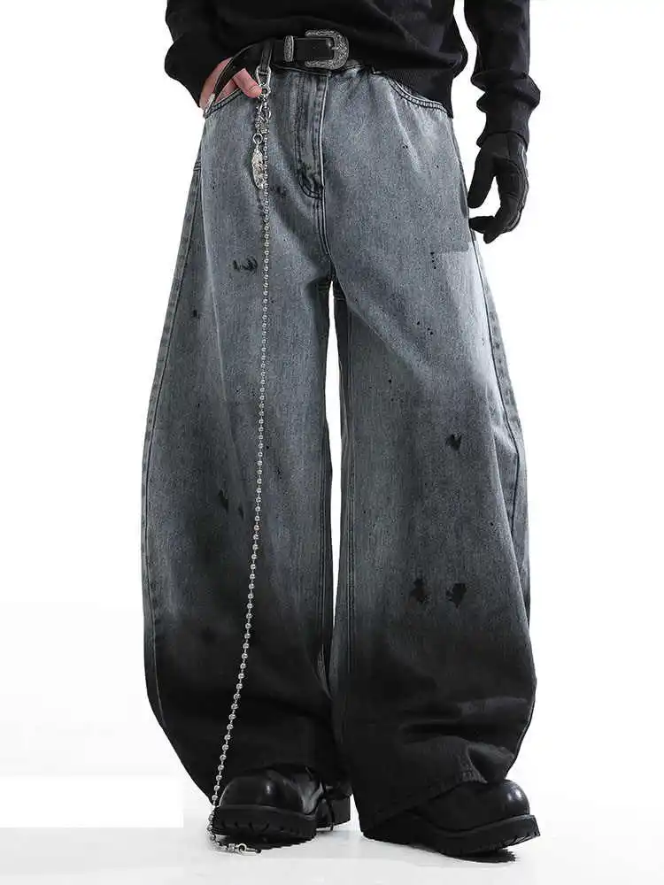 

Черные джинсы женские винтажные прямые джинсовые брюки с высокой талией хип-хоп свободные Y2K американская уличная одежда широкие классические джинсовые брюки