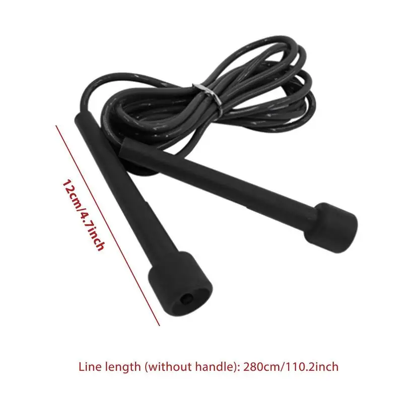 Jump Rope Rapid Speed Jumping Rope Skipping Rope Adjustable Sports Fitness Black Speed Jumping Rope Exercise Slim Body Fitness