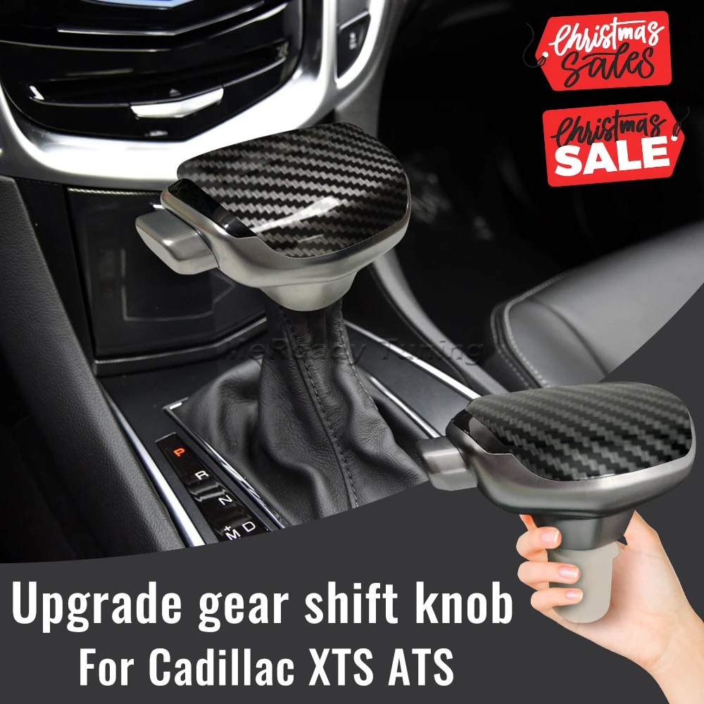 

Ручка переключения передач из углеродного волокна, рычаг переключения передач для Cadillac XTS ATS SRX 2013 2014 2015, аксессуары для отделки