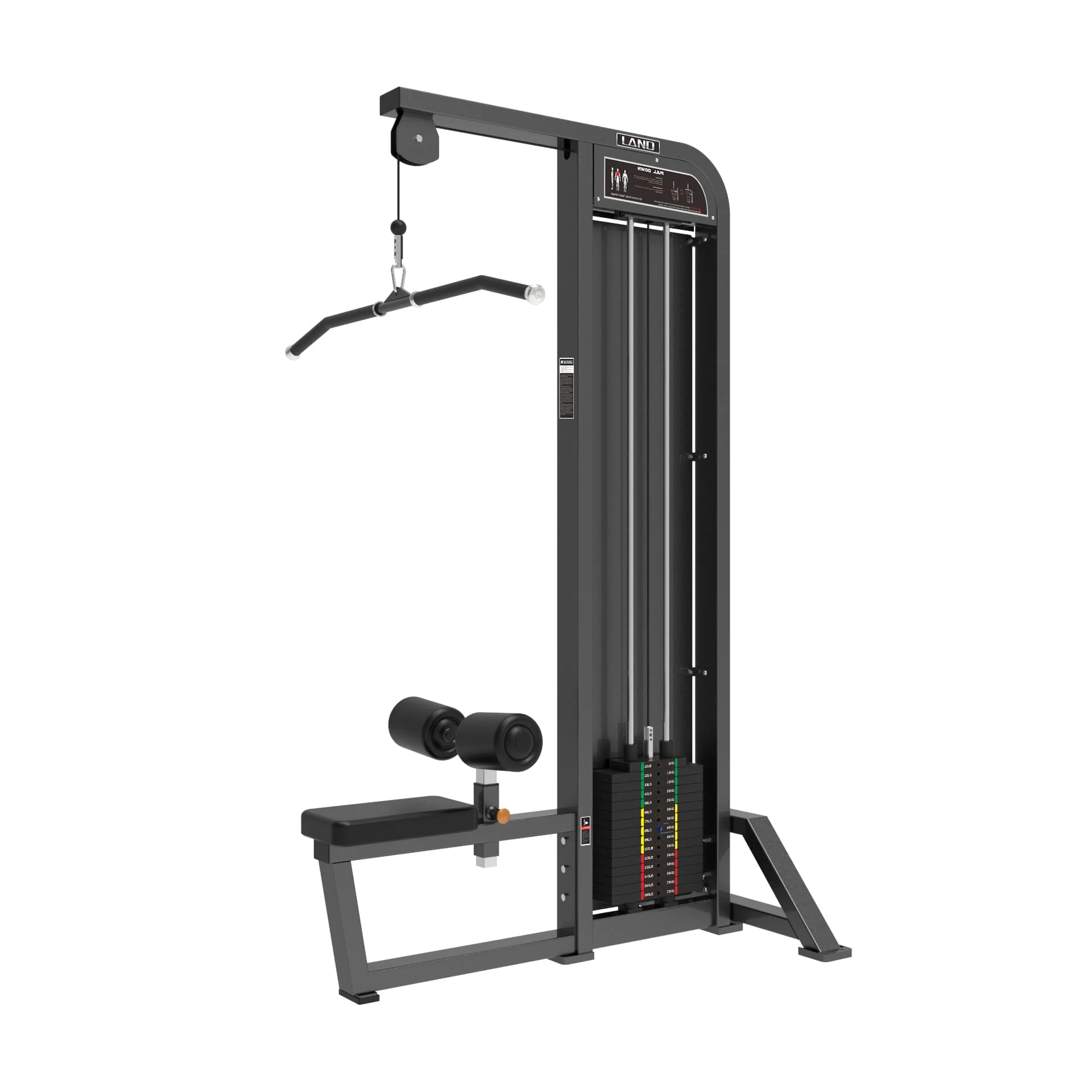 

Adjustable Steel Lat Pull Down Gym Equipment Selectorized Back Exercise for Strength Training