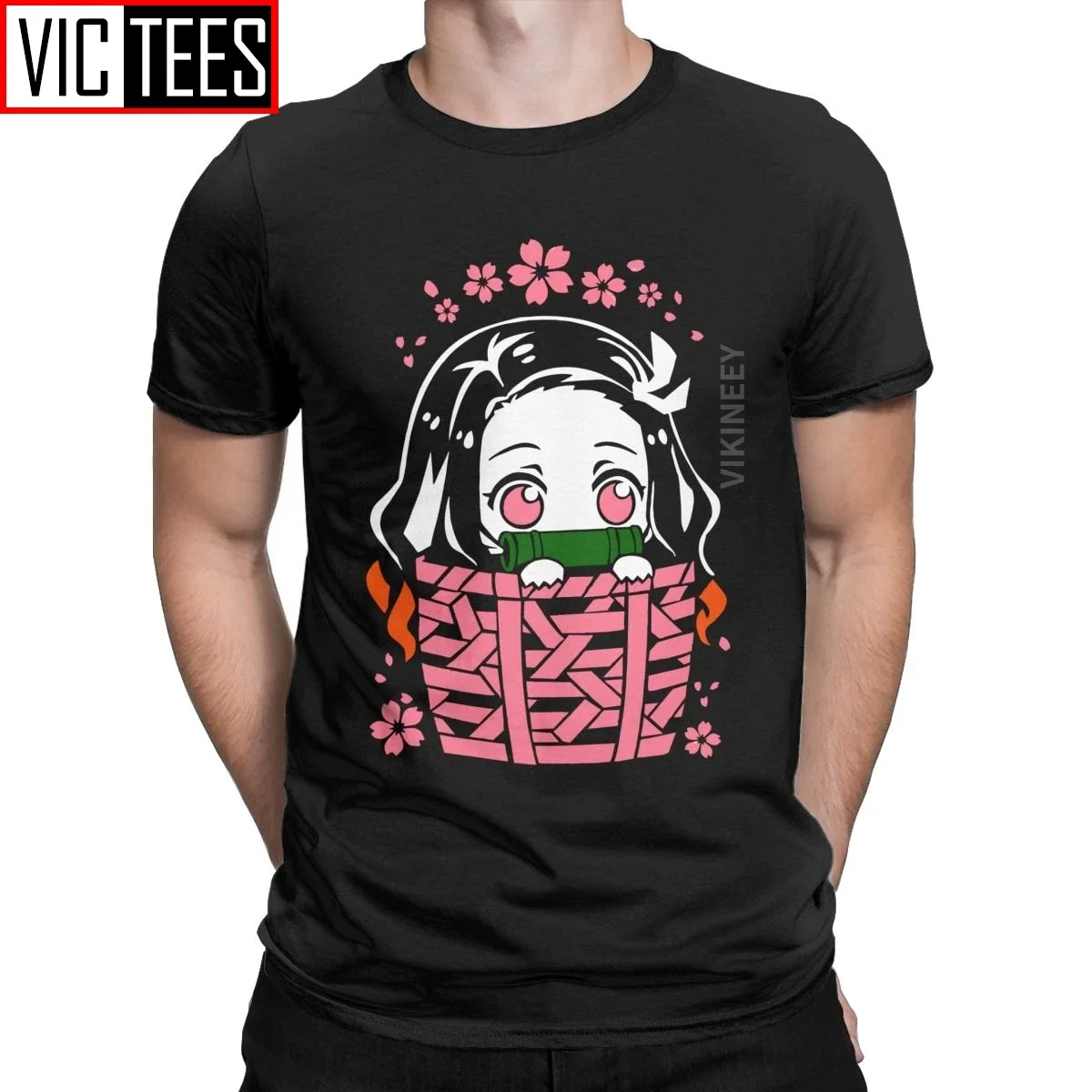 

Nezuko Tshirt Men Cotton T Shirt 2020 Demon Slayer Kimetsu No Yaiba Kamado Tanjirou Anime Manga