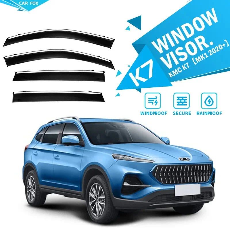 

For KMC K7 Car Window Visor Awning Shelters Windshield Side Window Rain Sun Shade Auto Accessories 2020+
