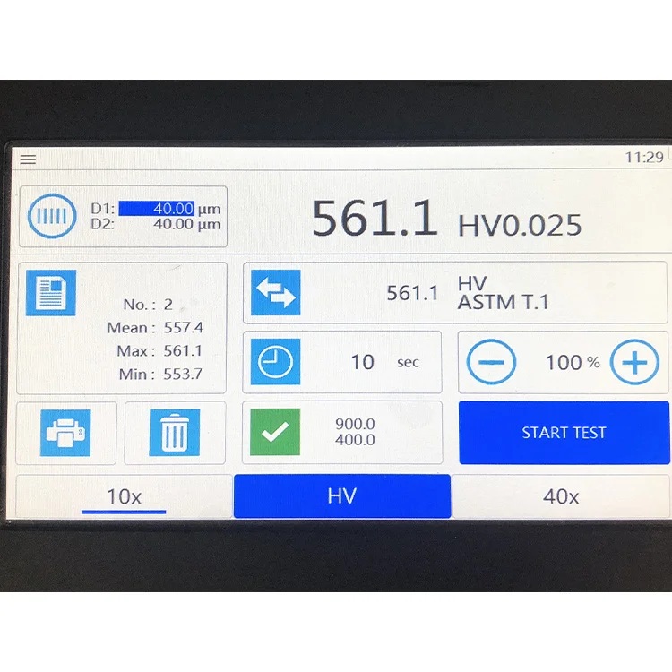 Penguji Kekerasan Micro Vickers Otomatis Layar Sentuh Durometer Kekerasan Micro Vickers