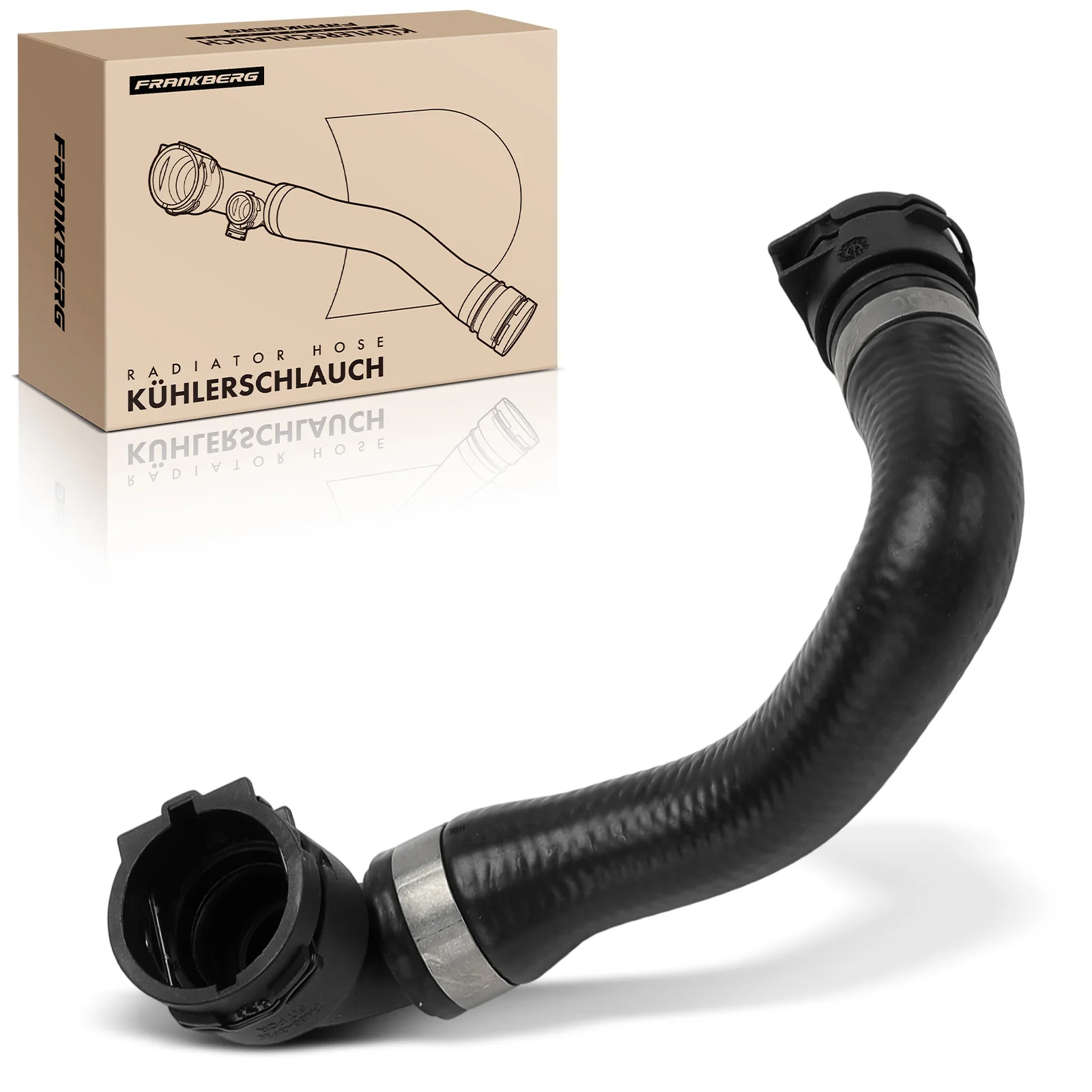 Frankberg 1x Kühlerschlauch Kühlwasserschlauch für BMW 3er F30 F80 F31 F34 F20 F21 F22 F32 F33 F36 5er 6er 7er 17127649386