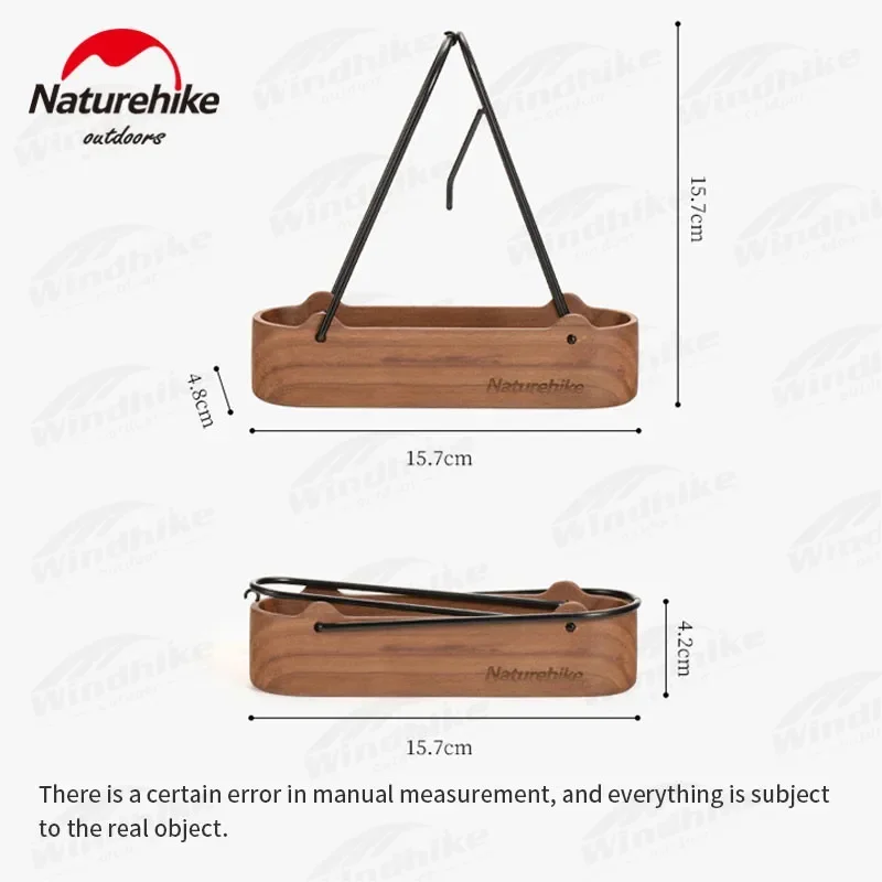 Naturehike Portable Mosquito Coil Basket Ultralight Foldable Hanging Incense Basket Camping Outdoor Home Decorative Wooden Frame