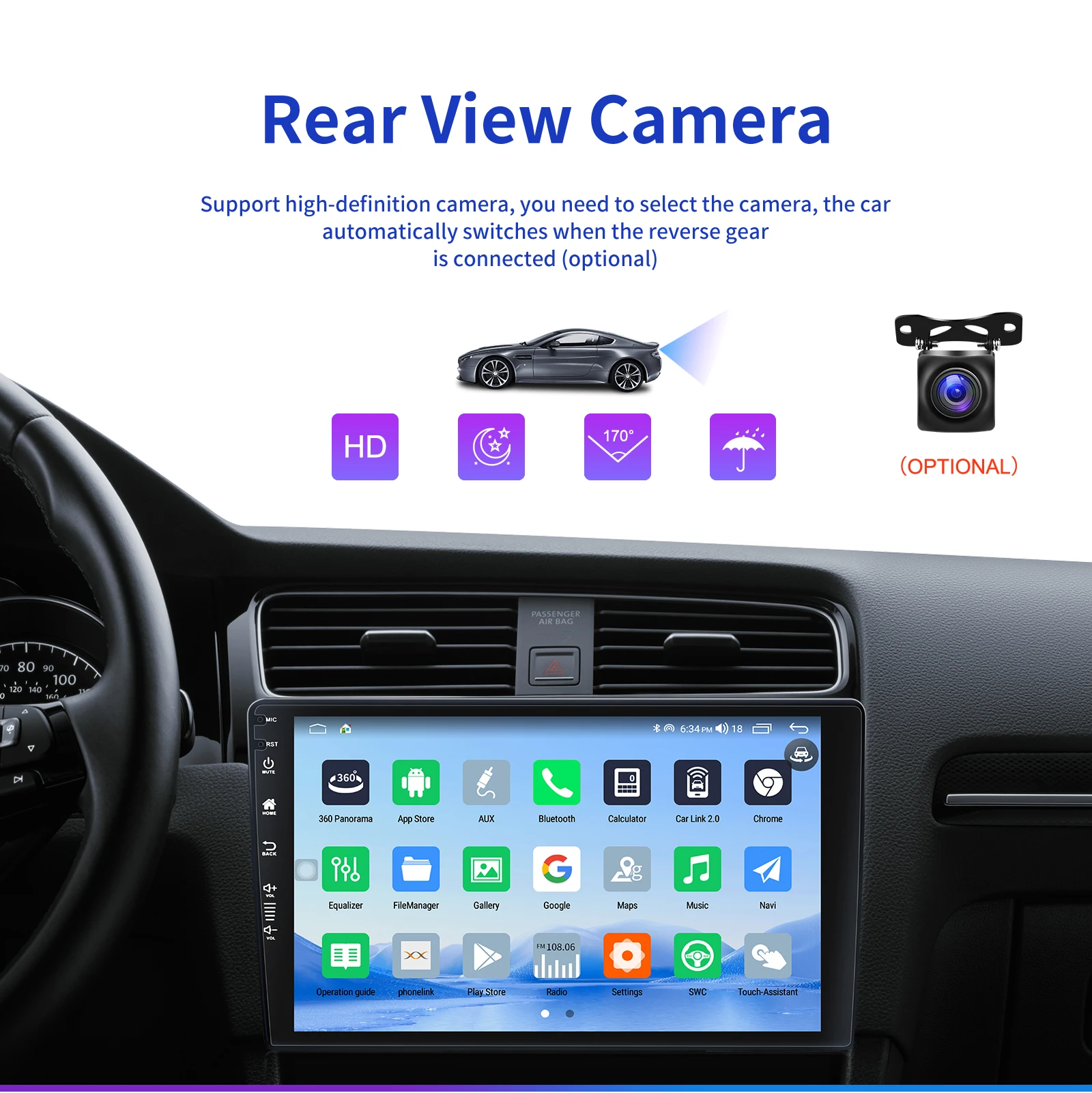Hot Selling 1/2 Din Universal Android Car Radio with 7 9 10 12 Inch Touch LCD Screen 4G Multimedia Digital  for Cars