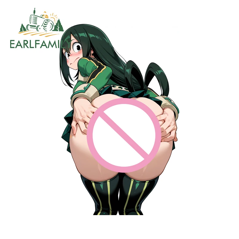 EARLFAMILY for Alluring Toga Butt Close-up Car Stickers Adorable Anime Girl Graphics Decals Sunscreen Car Occlusion Scratch - Image 2