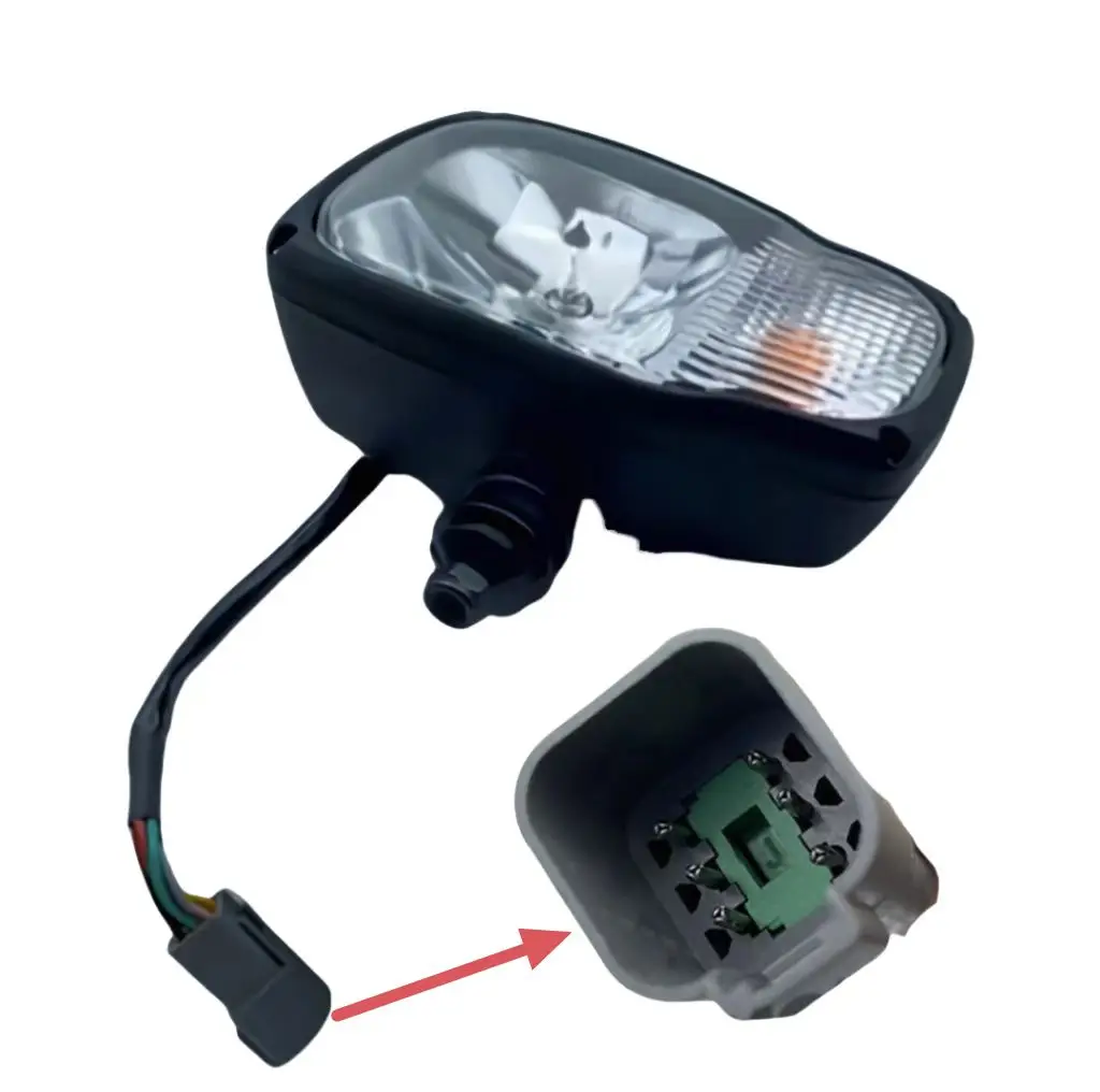 QSDJ066-6P front headlights; Suitable LW300 500FV/HV/KV/50GV loader combination working headlight QSDJ066-6P 803587851