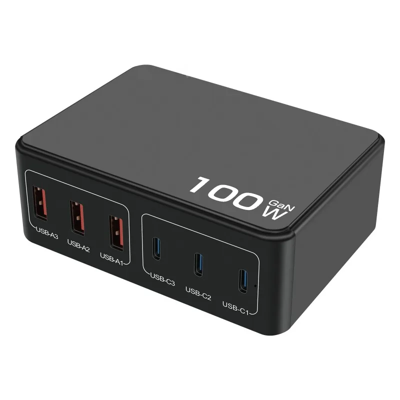 

Multi-port mobile phone computer charger, charging head multi-function 100W high-power PDUSB fast charging